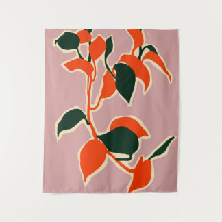 Leafy Abstraction Tapestry