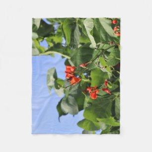 Leafy Bean Fleece Blanket