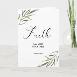 Leafy Bible Verse Thank you Folded card