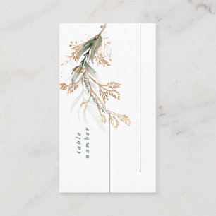 Leafy Botanical Eucalyptus Modern Greenery Branch Place Card