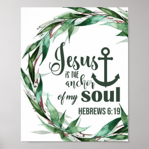 Leafy Christian/Bible Poster