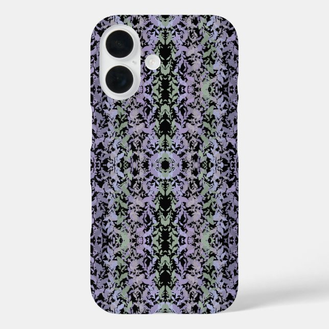 Leafy Creeping Vine Drawing Pattern With Pastels Case-Mate iPhone Case (Back)