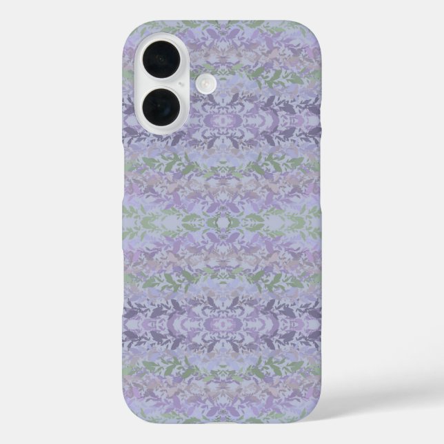 Leafy Creeping Vine Drawing Pattern With Pastels Case-Mate iPhone Case (Back)