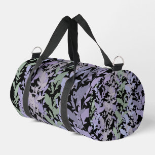 Leafy Creeping Vine Drawing Pattern With Pastels Duffle Bag