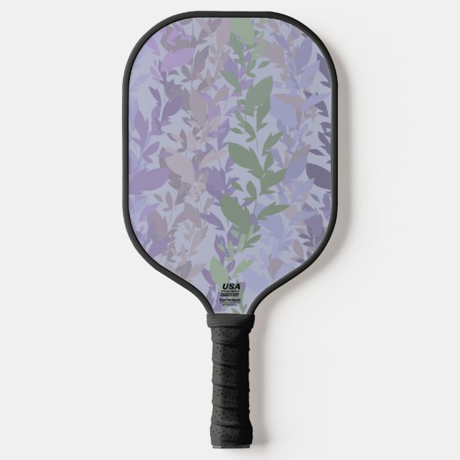 Leafy Creeping Vine Drawing Pattern With Pastels Pickleball Paddle (Front)