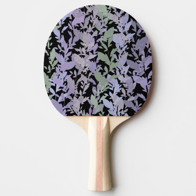 Leafy Creeping Vine Drawing Pattern With Pastels Ping Pong Paddle (Front)