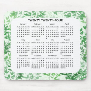 Leafy Design 2024 Mousepad