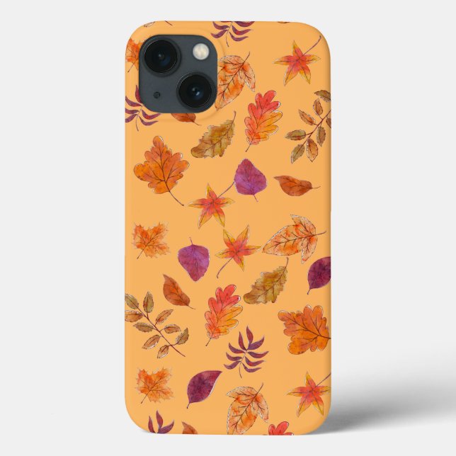 Leafy Fall Autumn Colours Barely There Phone Case (Back)