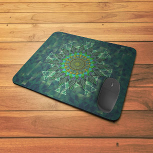 Leafy floral square stick puzzle parameterisation mouse mat