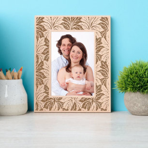 Leafy Foliage Pattern Etched Frames