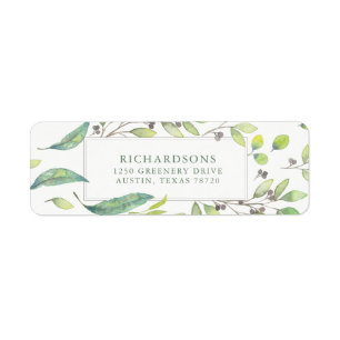 Leafy Green Trendy Watercolor