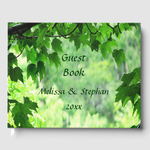 Leafy Green Wedding Guest Book