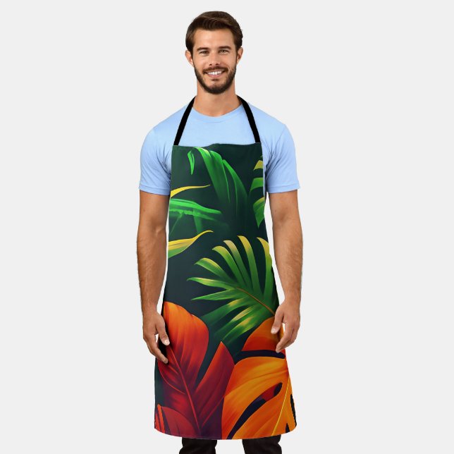 LEAFY LEAVES NATURE GARDEN APRON (Worn)