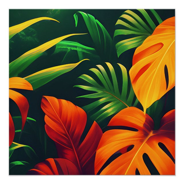 LEAFY LEAVES NATURE GARDEN POSTER (Front)