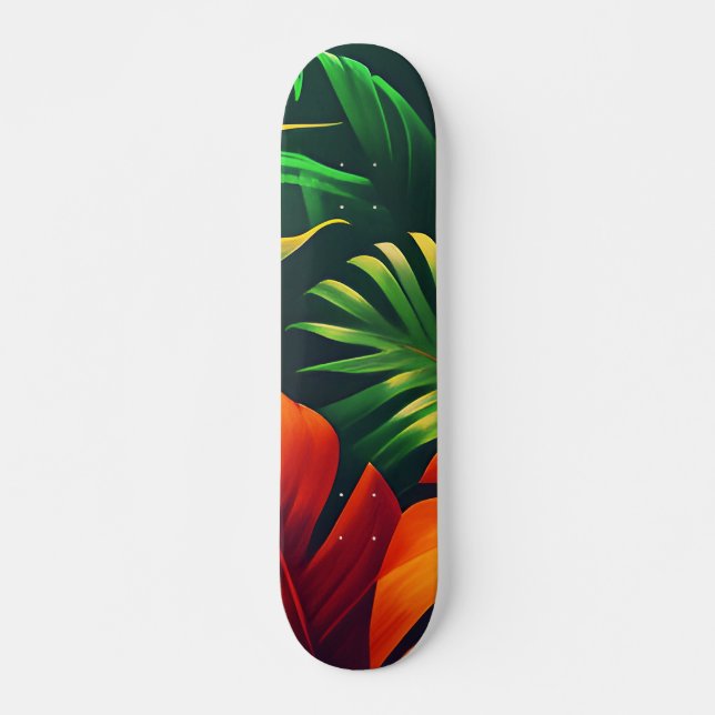 LEAFY LEAVES NATURE GARDEN SKATEBOARD (Front)