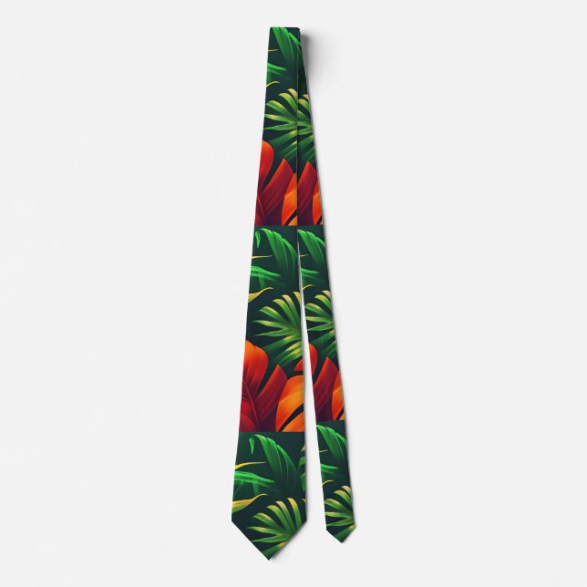 LEAFY LEAVES NATURE GARDEN TIE (Front)