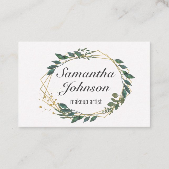 Leafy love business card (Front)