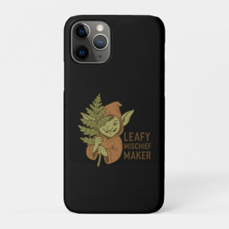 Leafy Mischief Maker - Cute Goblin Forest Creature iPhone 11 Pro Case