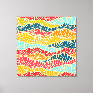 Leafy Mosaic Canvas Print