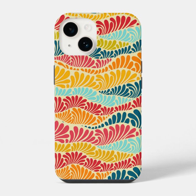 Leafy Mosaic iPhone Case (Back)