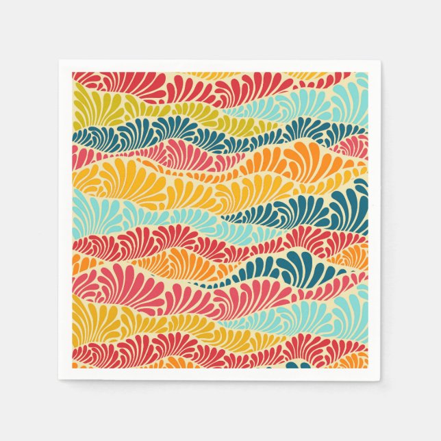 Leafy Mosaic Napkin (Front)