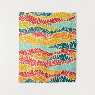 Leafy Mosaic Tapestry