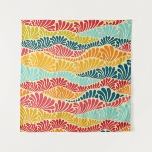 Leafy Mosaic Tapestry
