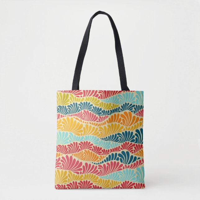 Leafy Mosaic Tote Bag (Front)