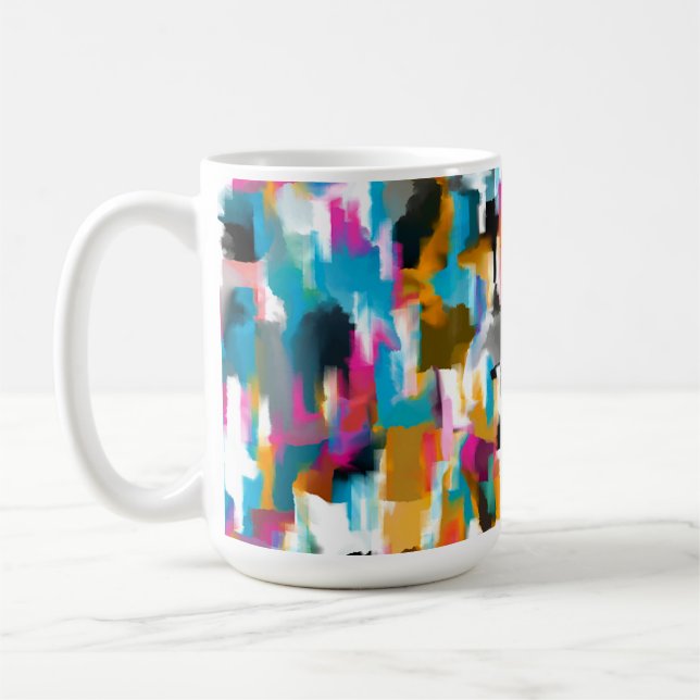 Leafy Pink  Coffee Mug (Left)
