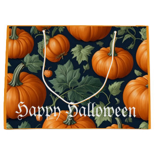 Leafy Pumpkin Patch Large Gift Bag