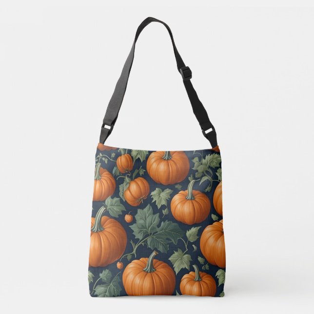 Leafy Pumpkin Patch Tote (Back)