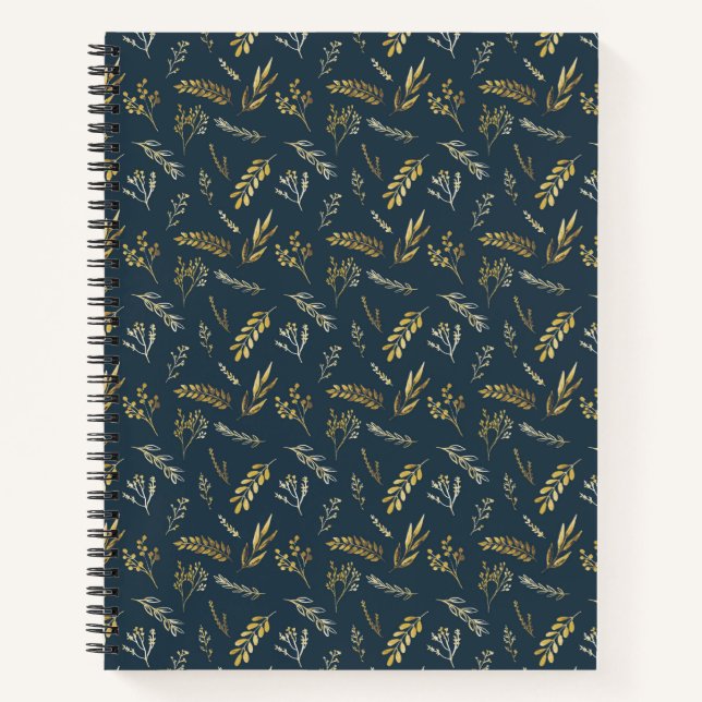 Leafy Ruled Notebook (Front)