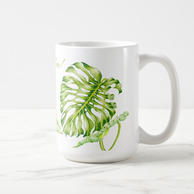 Leafy Sculptures on a Classic Mug (Right)