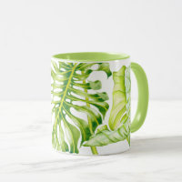 Leafy Sculptures on a Combo Mug