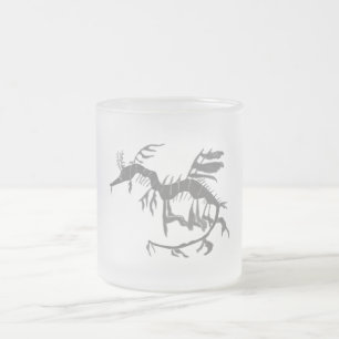 Leafy Sea Dragon Fossil Frosted Glass Coffee Mug