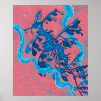 Leafy Sea Dragon Seahorse Fish Underwater Painting