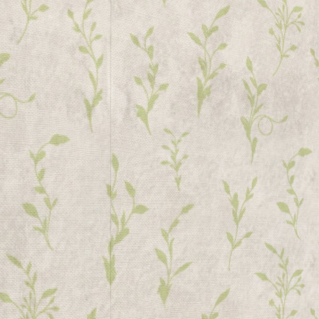 Leafy Shabby Chic Muted Antique Vintage Beige Wallpaper (Seam)