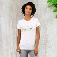 Leafy Staff Line Womens T-Shirt