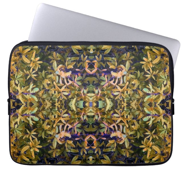 Leafy Tapestry Laptop Sleeve (Front)