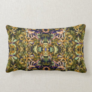 Leafy Tapestry Lumbar Cushion
