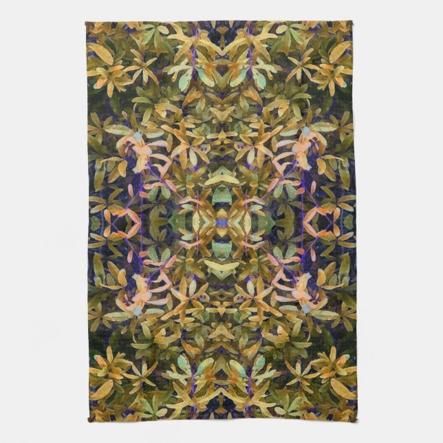 Leafy Tapestry Tea Towel (Vertical)