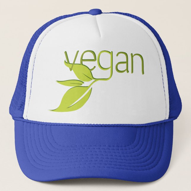 Leafy Vegan Trucker Hat (Front)