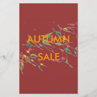 Leafy Vine Autumn Sale Flyer