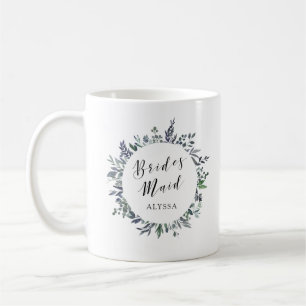 Leafy Watercolor   Bridesmaid Coffee Mug