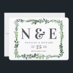 leafy watercolor floral save the date<br><div class="desc">leafy watercolor floral save the date card. With beautiful watercolor leaves and modern bold type this save the date invitation is right on trend and perfect for any season. Part of a wedding suite</div>
