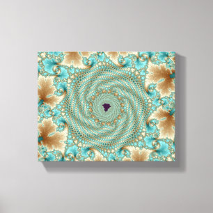 Leafy Whorls Fractal Canvas Print