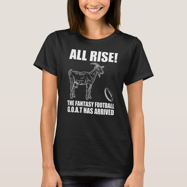 League Champion Fantasy Football Draught  All Rise T-Shirt (Front)