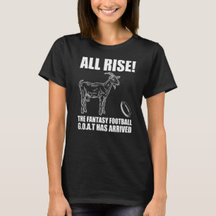 League Champion Fantasy Football Draught  All Rise T-Shirt