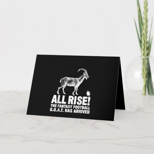 League Champion Fantasy Football Goat Gift Card (Front)
