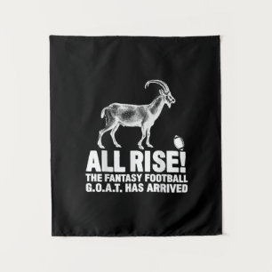 League Champion Fantasy Football Goat Gift Tapestry